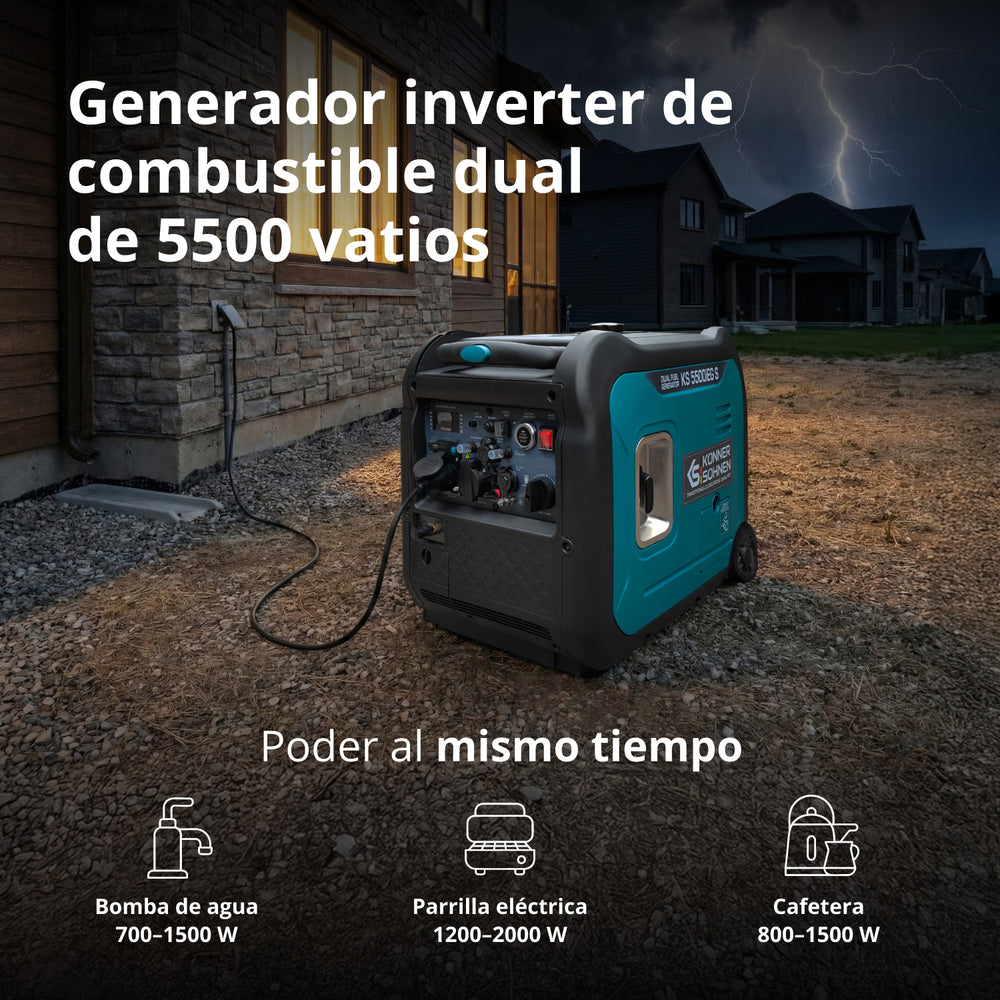 LPG/bensin invertergenerator KS 5500iEG S