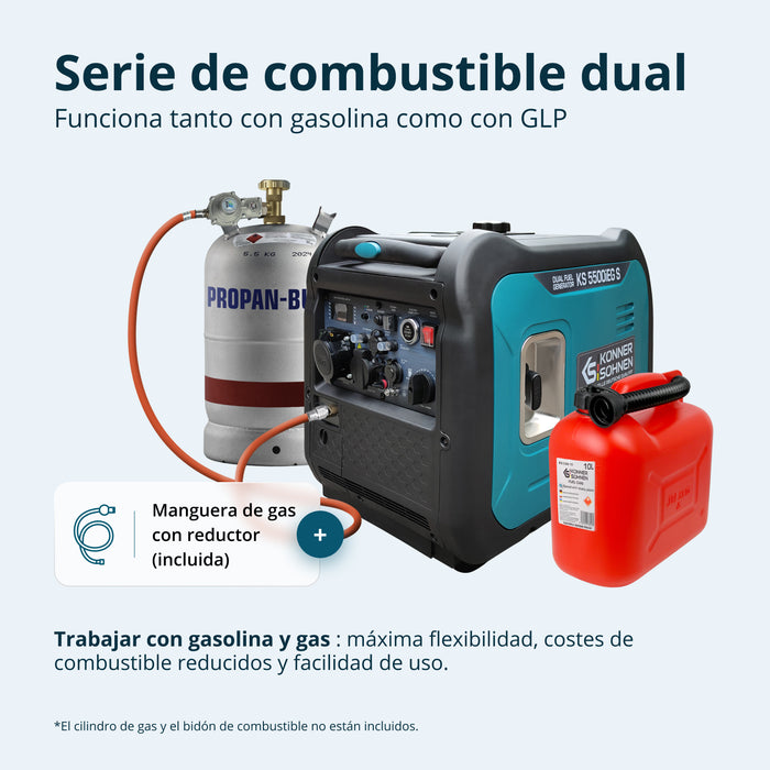 LPG/bensin invertergenerator KS 5500iEG S