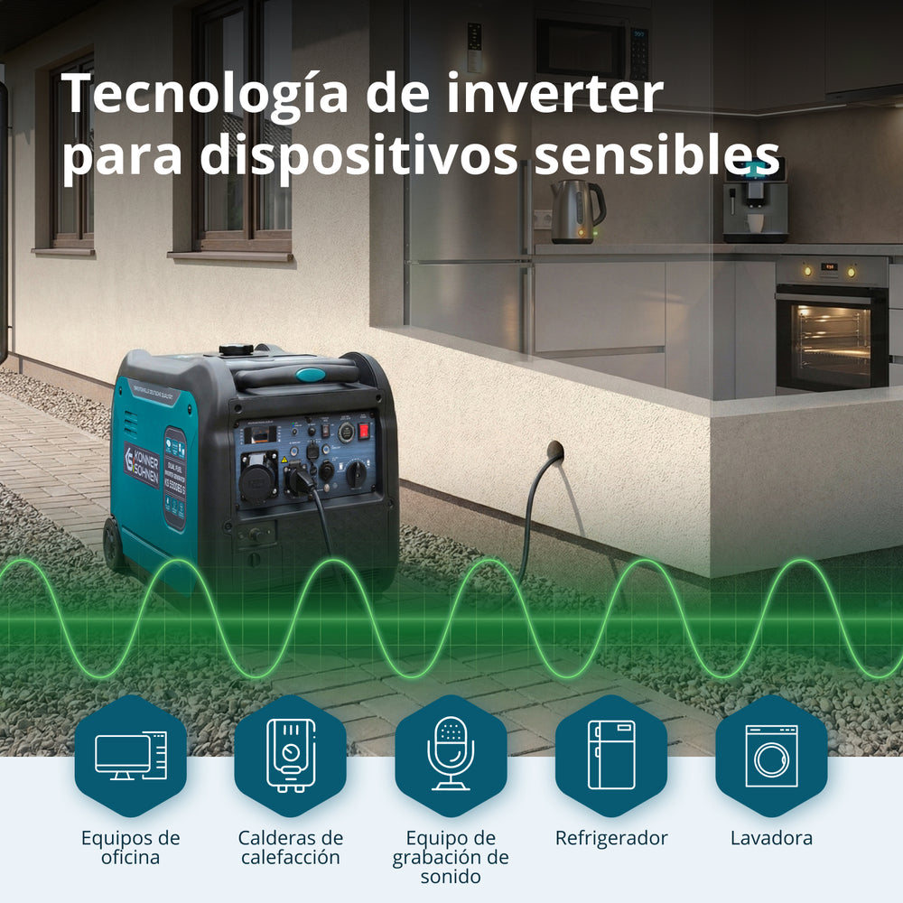 LPG/bensin invertergenerator KS 5500iEG S