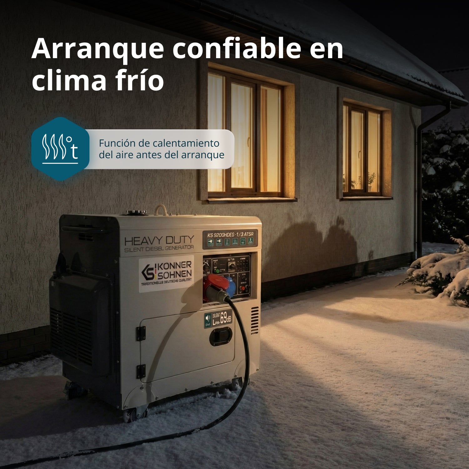 Generador diésel "Könner & Söhnen" KS 9200HDES-1/3 ATSR (EURO V)