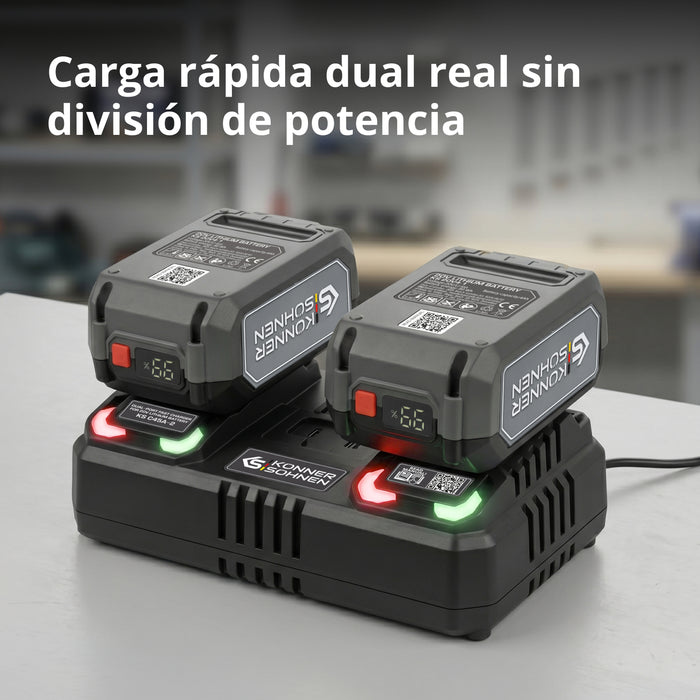 Dvostruki punjač za punjive baterije 20V KS C45A-2