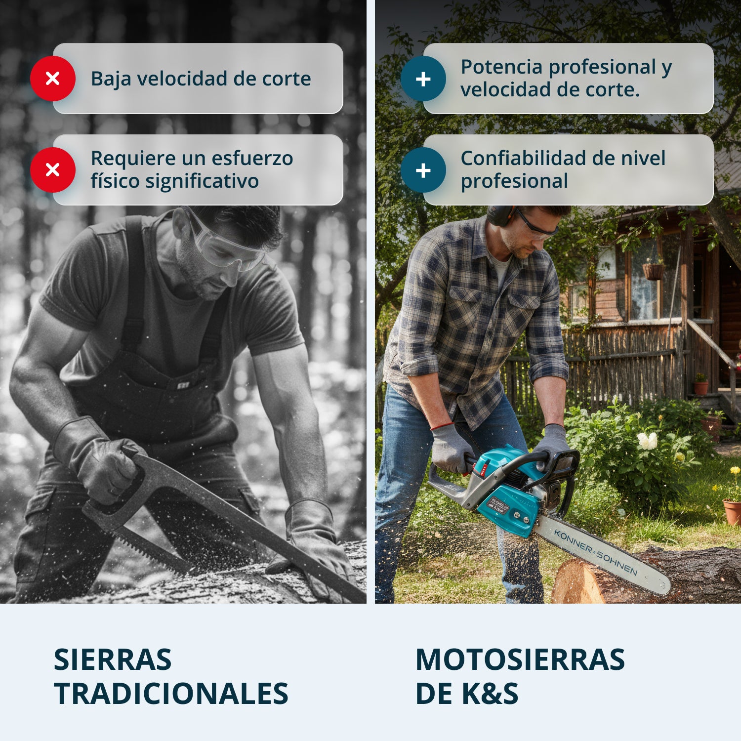 Benzines láncfűrész KS CS40G-20