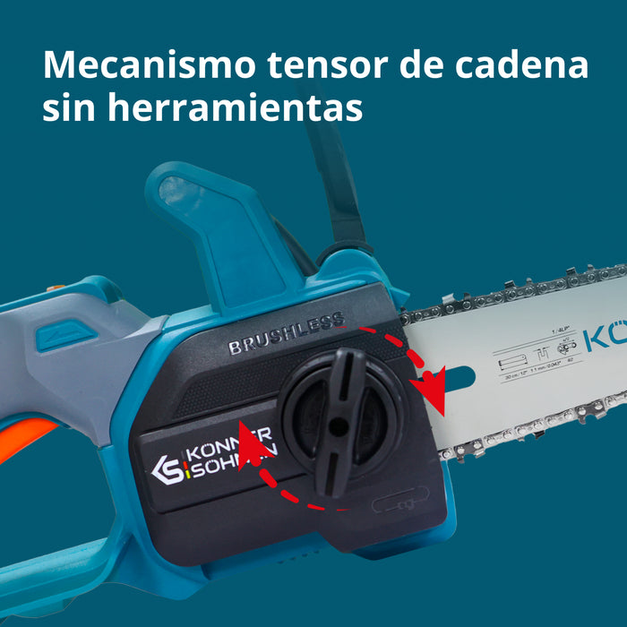Bežična Mini Lančana Testera KS MCS20V-12 SET PLUS