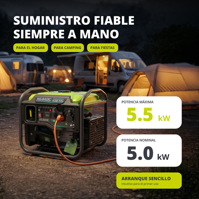 Invertorový generátor KSB 55i