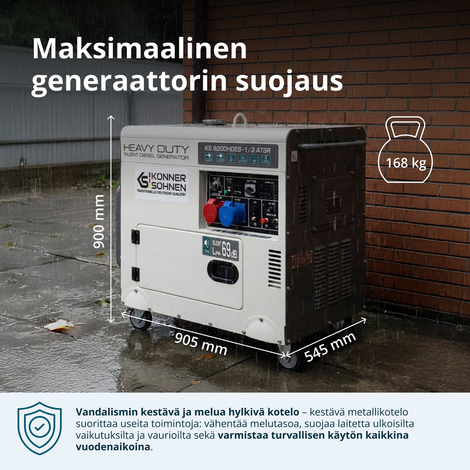 Dieselgeneraattori 'Könner & Söhnen' KS 9200HDES-1/3 ATSR (EURO V)