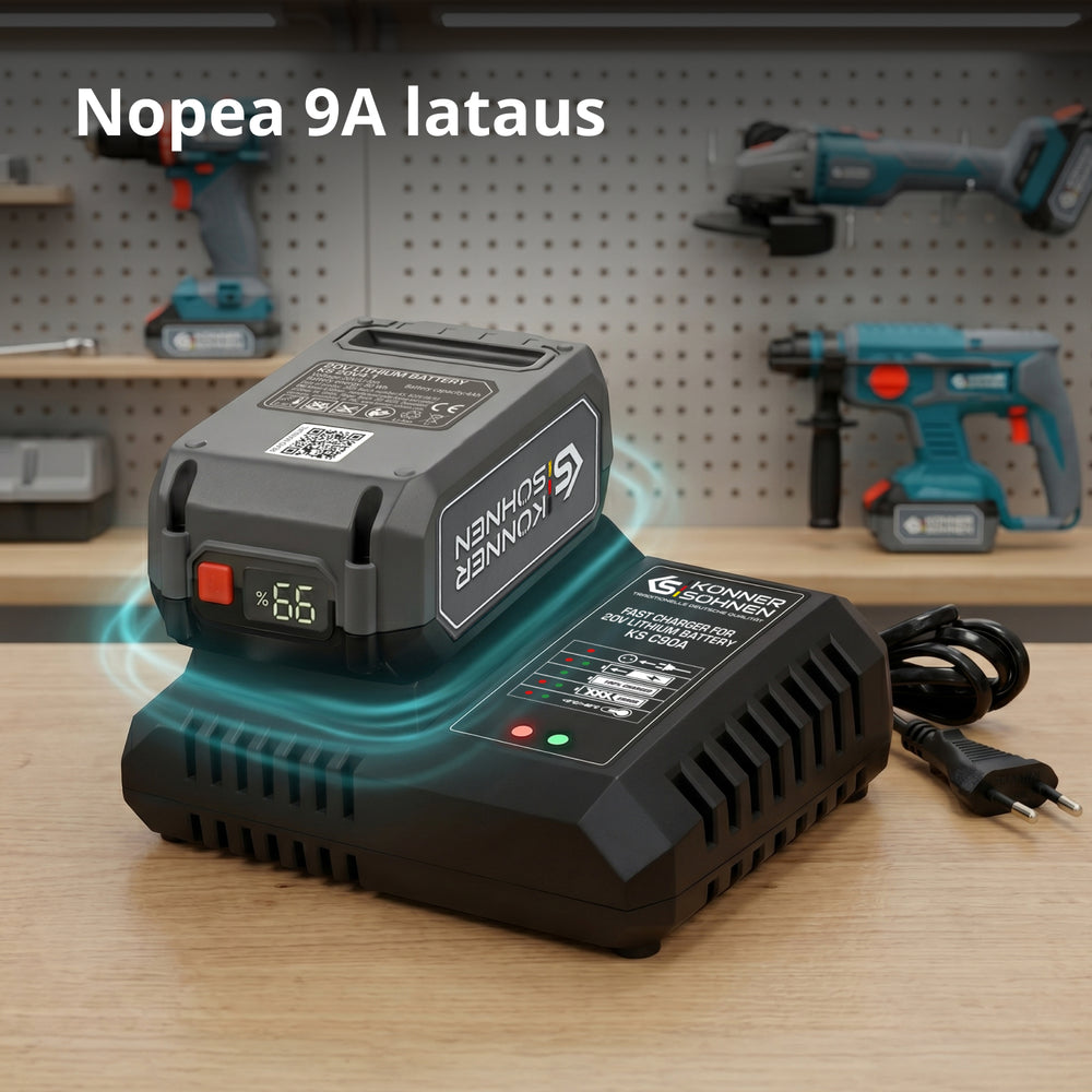 Pikalaturi 20V litiumakulle KS C90A