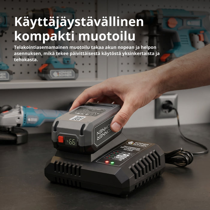 Pikalaturi 20V litiumakulle KS C90A