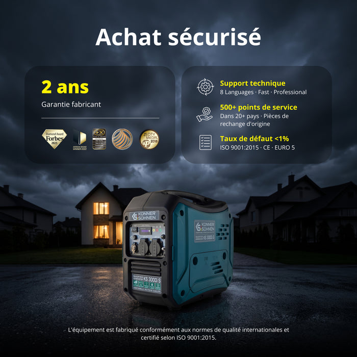 Groupe électrogène inverter KS 3000i S