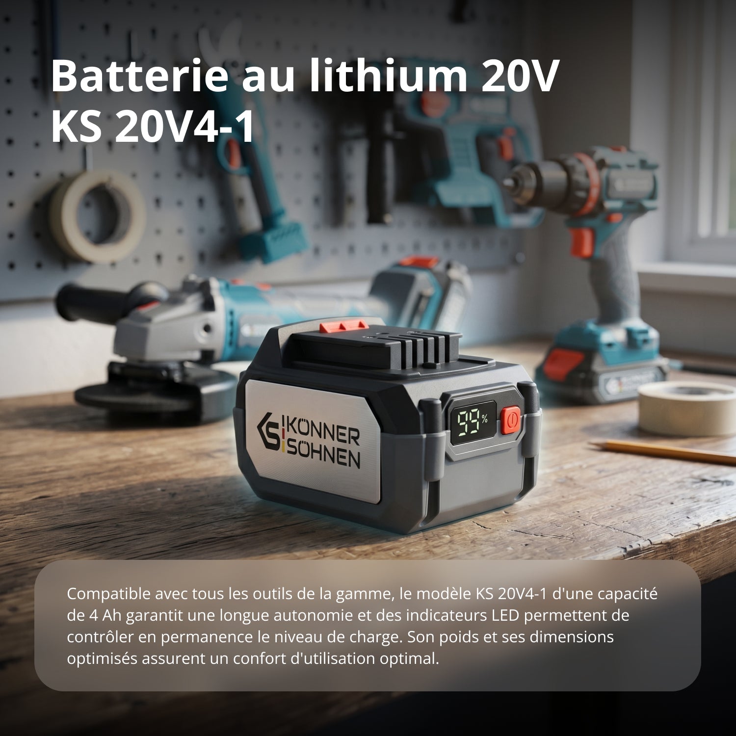Batterie lithium 20V KS 20V4-1