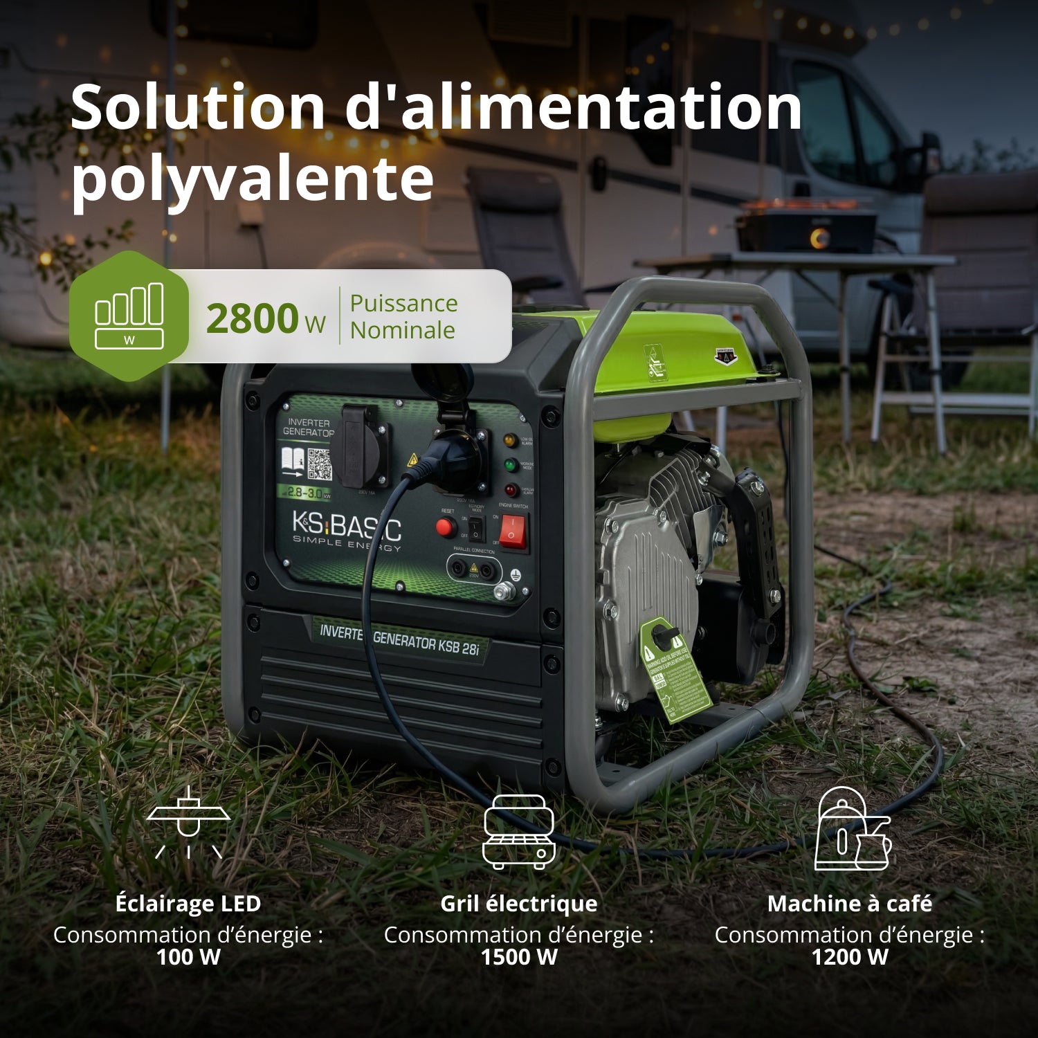Groupe électrogène à inverter KSB 28i