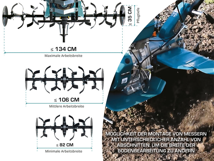 Benzines kapálógép KS 9HP-1350G-3 (400)