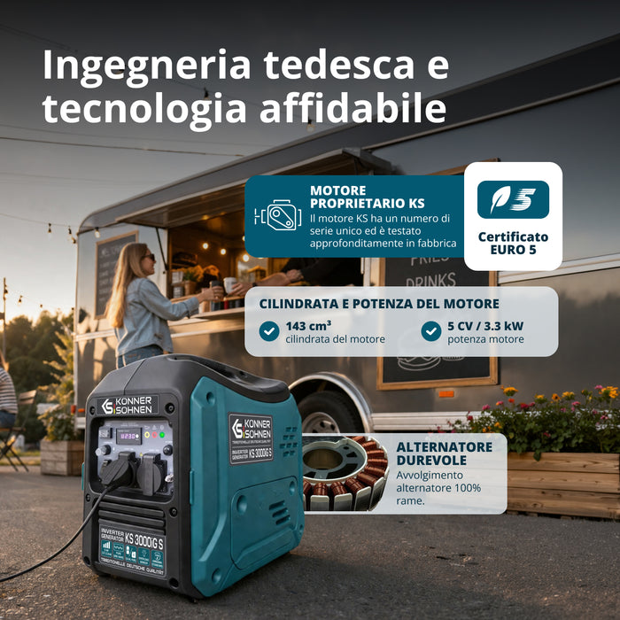 Generatore inverter a GPL/benzina KS 3000iG S