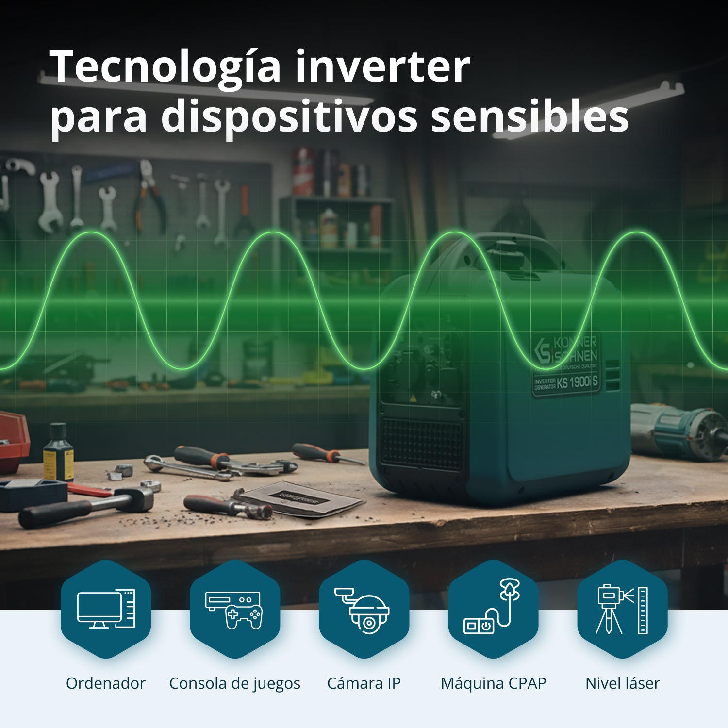 Invertterigeneraattori KS 1900i S