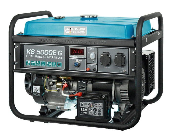 Gerador a GPL/Gasolina "Könner & Söhnen" KS 5000E G