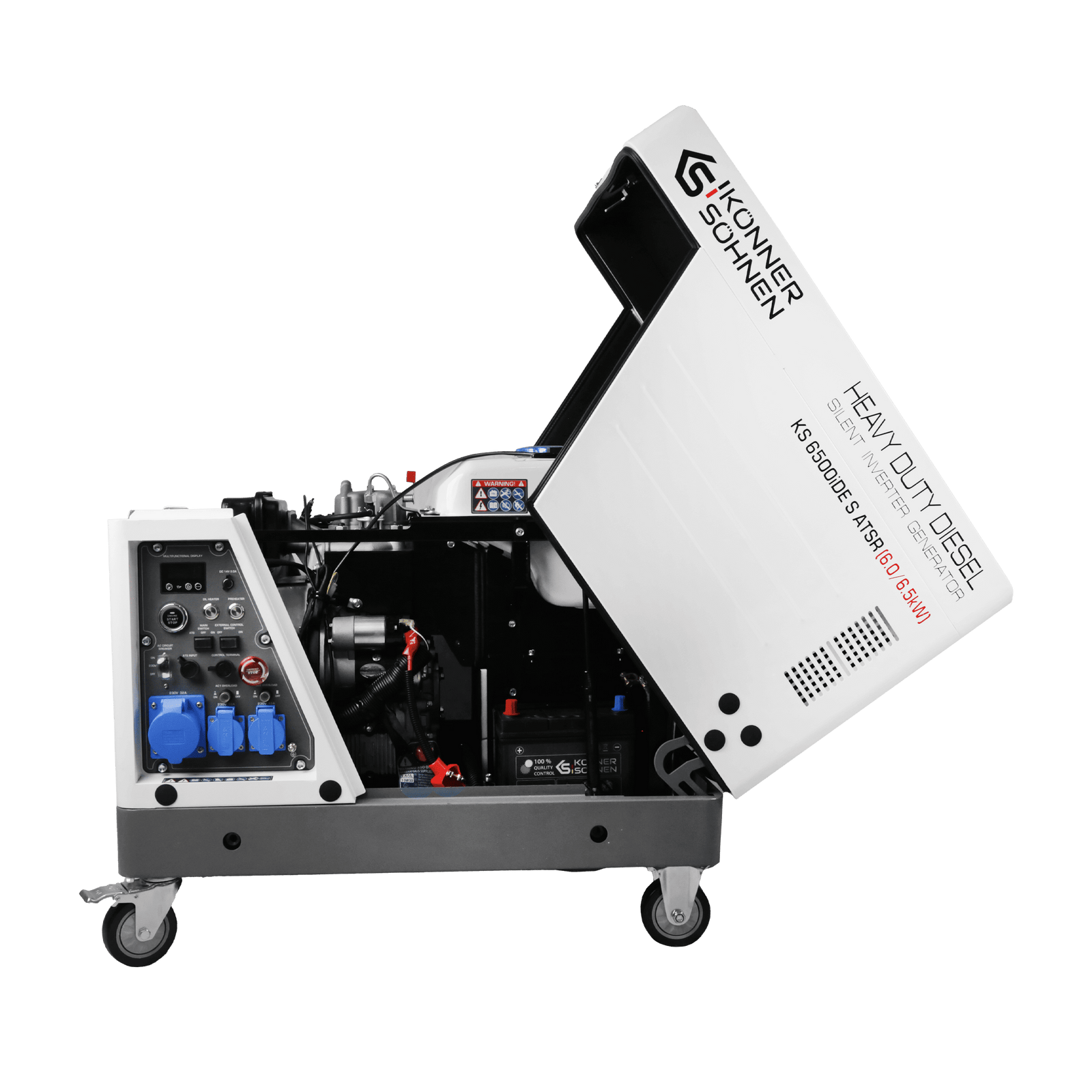 Дизельний інверторний генератор  у шумозахисному кожусі KS 6500iDE S ATSR