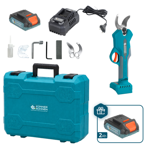 Tesoura de Poda Elétrica Sem Fios KS CPS20V-32 Case