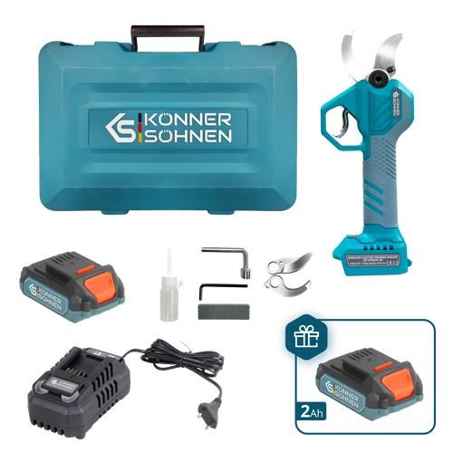 Tesoura de Poda Elétrica Sem Fio KS CPS20V-40 Case