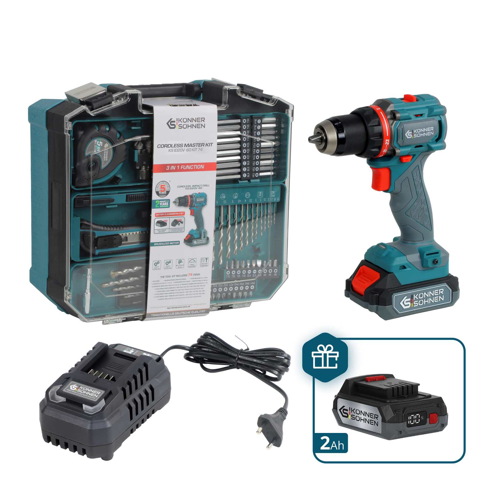 Snoerloze Master Set KS ID20V-60 KIT 74 PLUS