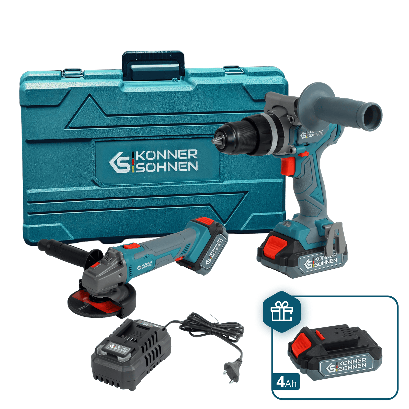 Conjunto Mestre Sem Fios KS IDAGB 20V SET 1