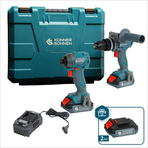 Conjunto Mestre Sem Fios 2em1 KS IDISD 20V SET 2