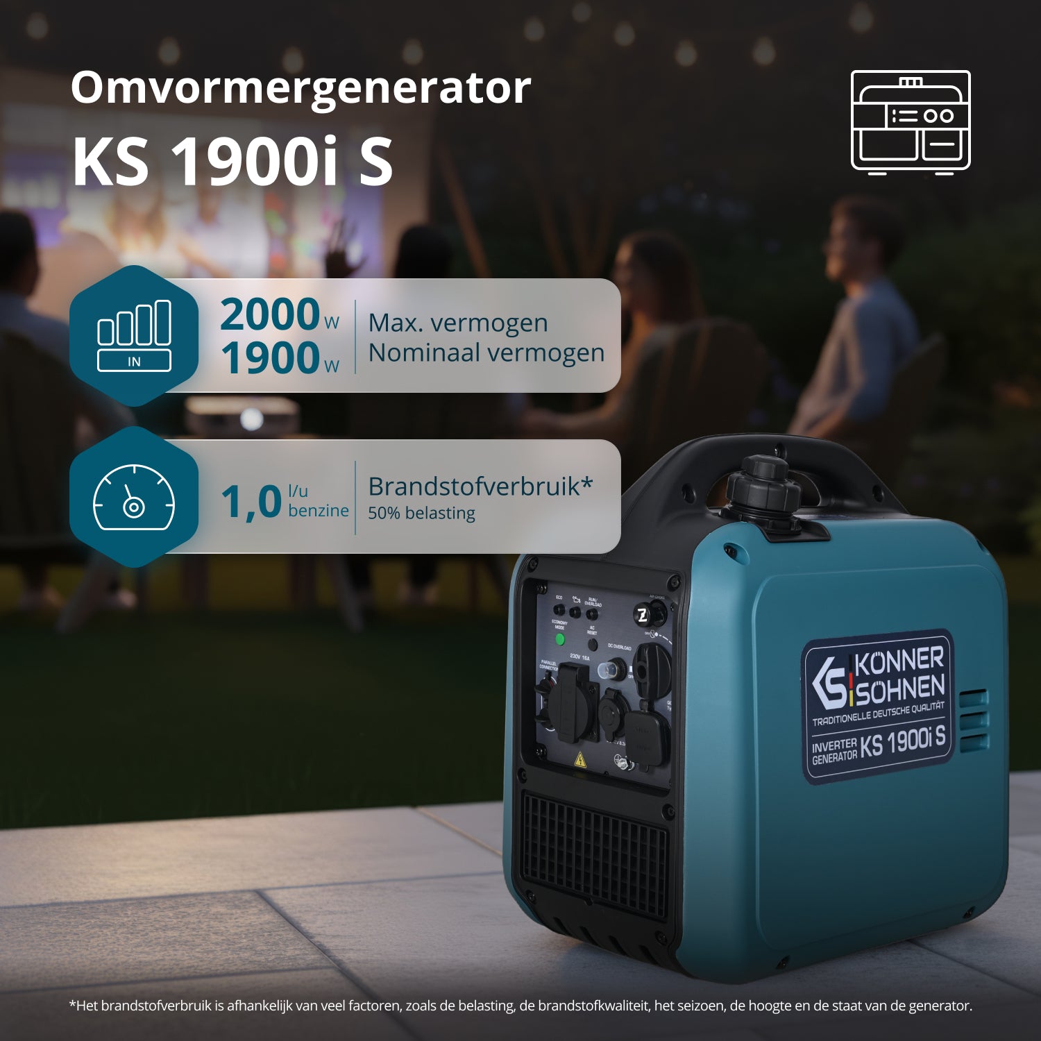 Invertergenerator KS 1900i S