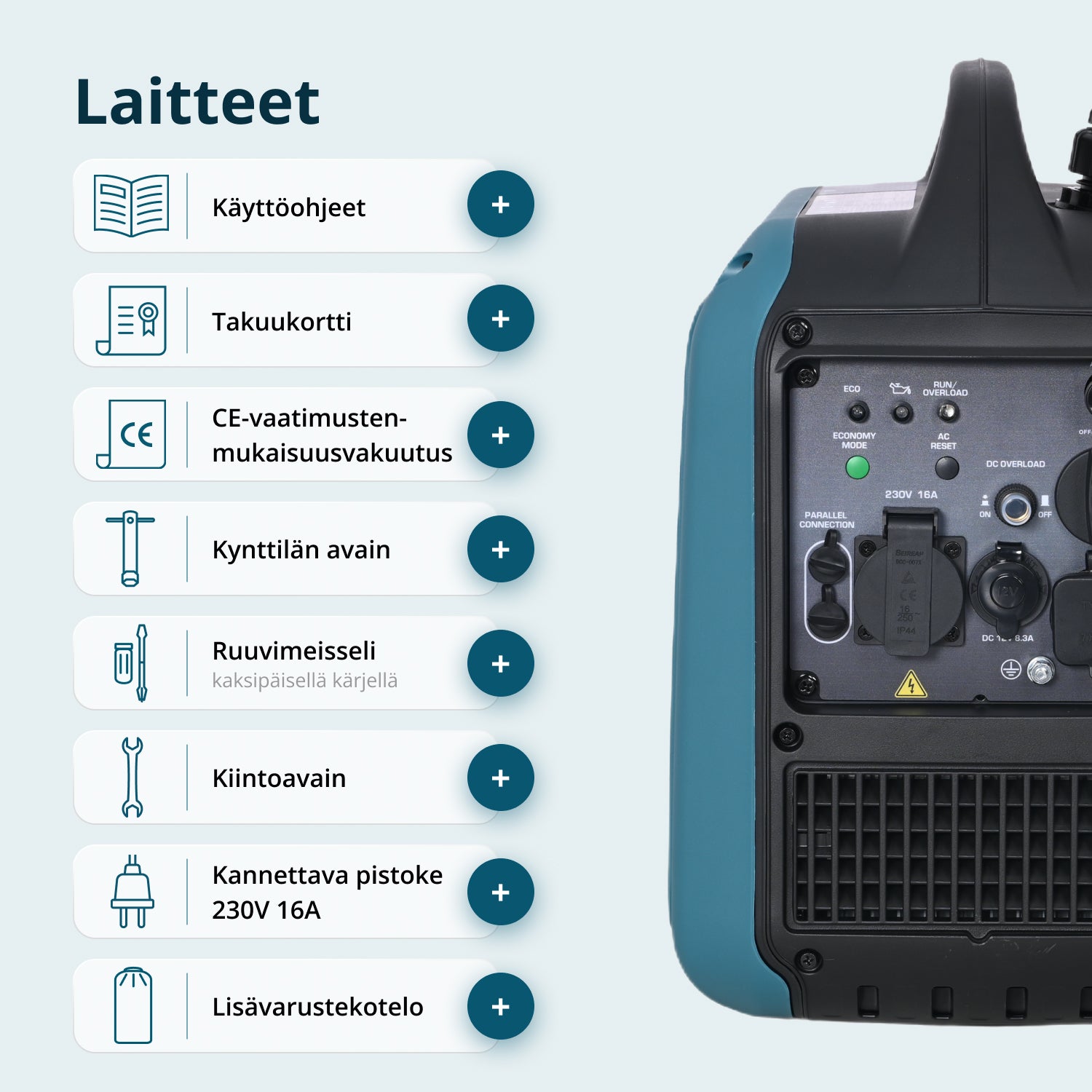 Invertterigeneraattori KS 1900i S