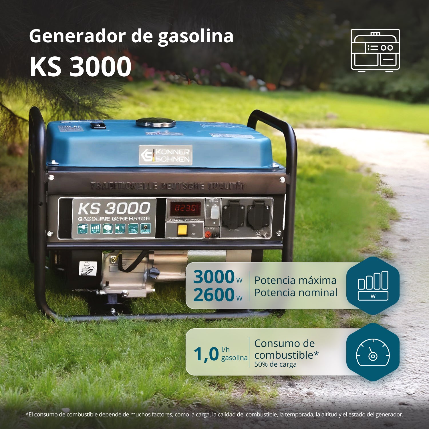 Benzingenerator "Könner & Söhnen" KS 3000