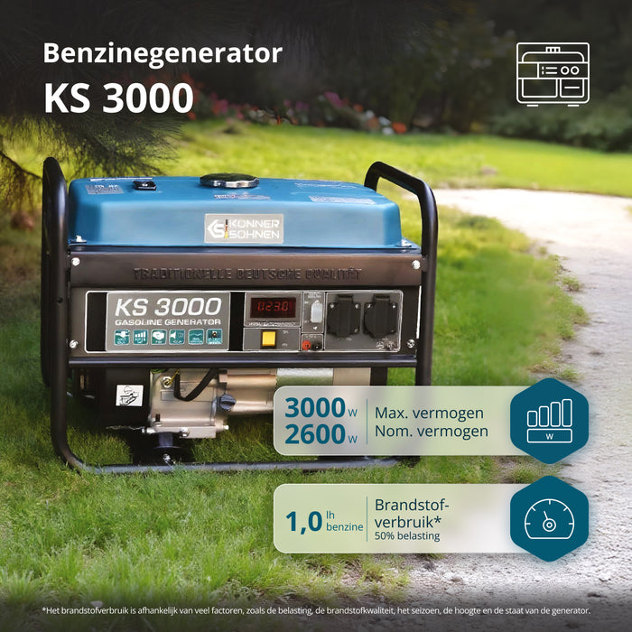 Benzinegenerator "Könner & Söhnen" KS 3000