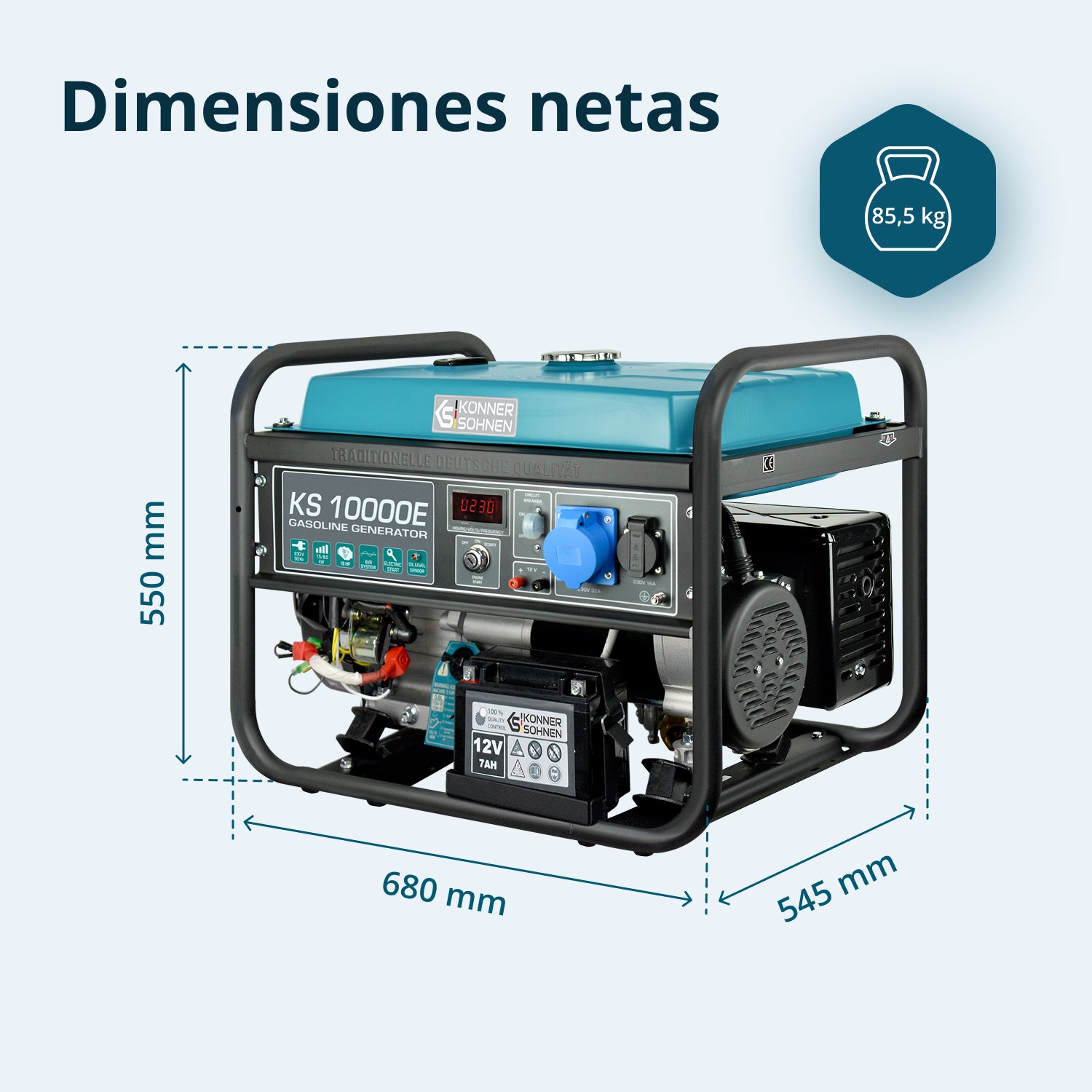 Benzingenerator "Könner & Söhnen" KS 10000E