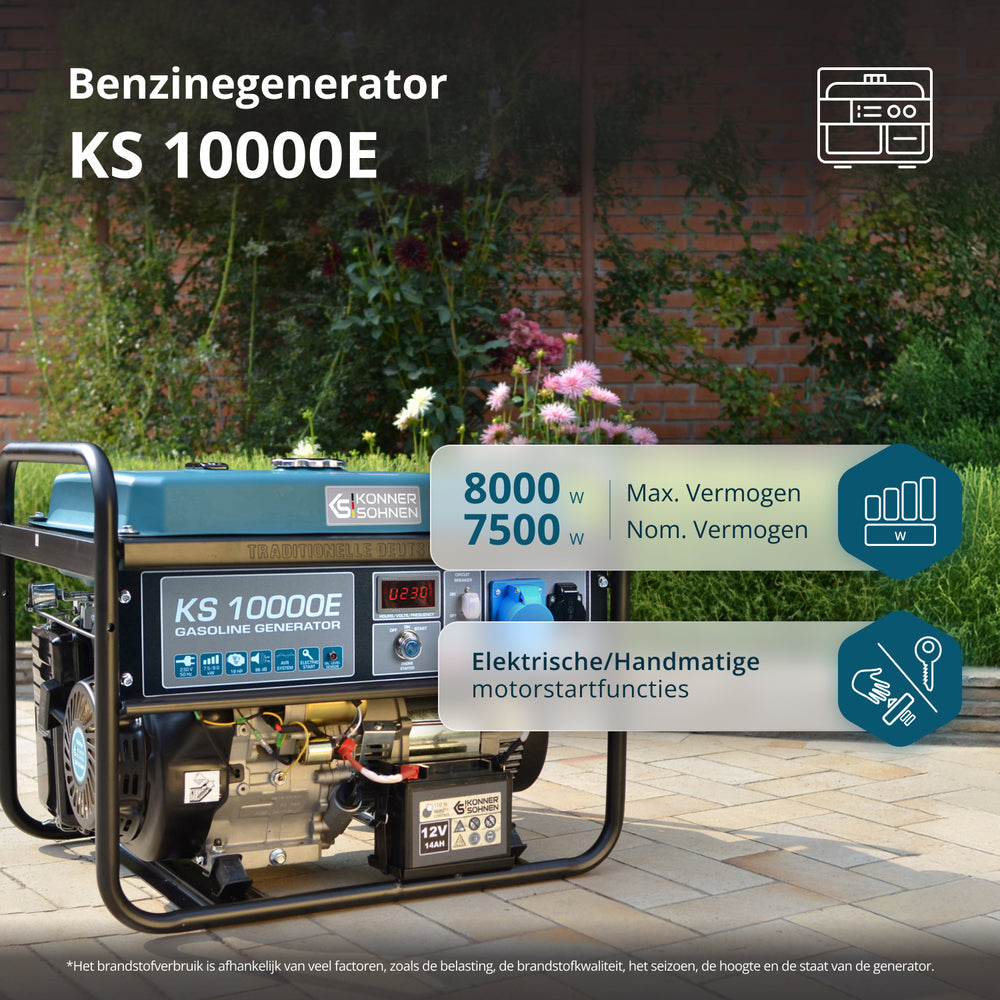 Benzinegenerator "Könner & Söhnen" KS 10000E
