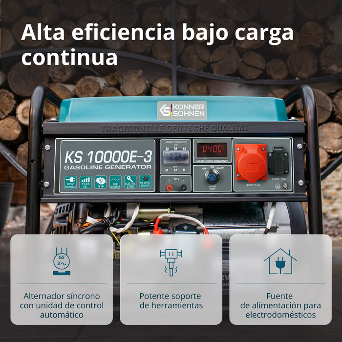 Generador de gasolina "Könner & Söhnen" KS 10000E-3