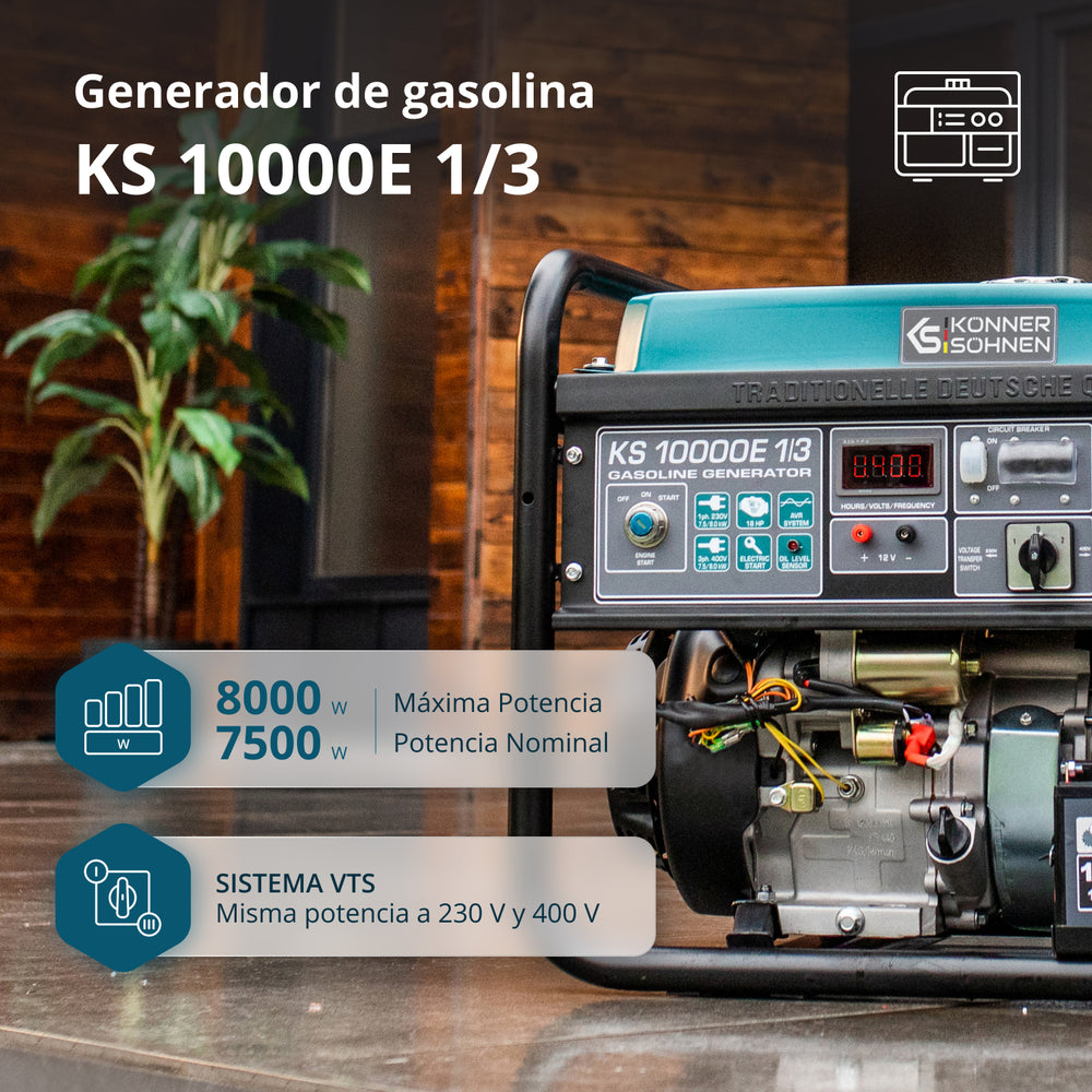 Benzingenerator "Könner & Söhnen" KS 10000E 1/3