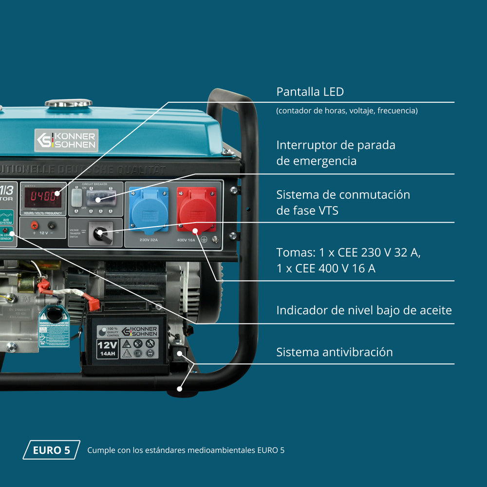 Benzingenerator "Könner & Söhnen" KS 10000E 1/3