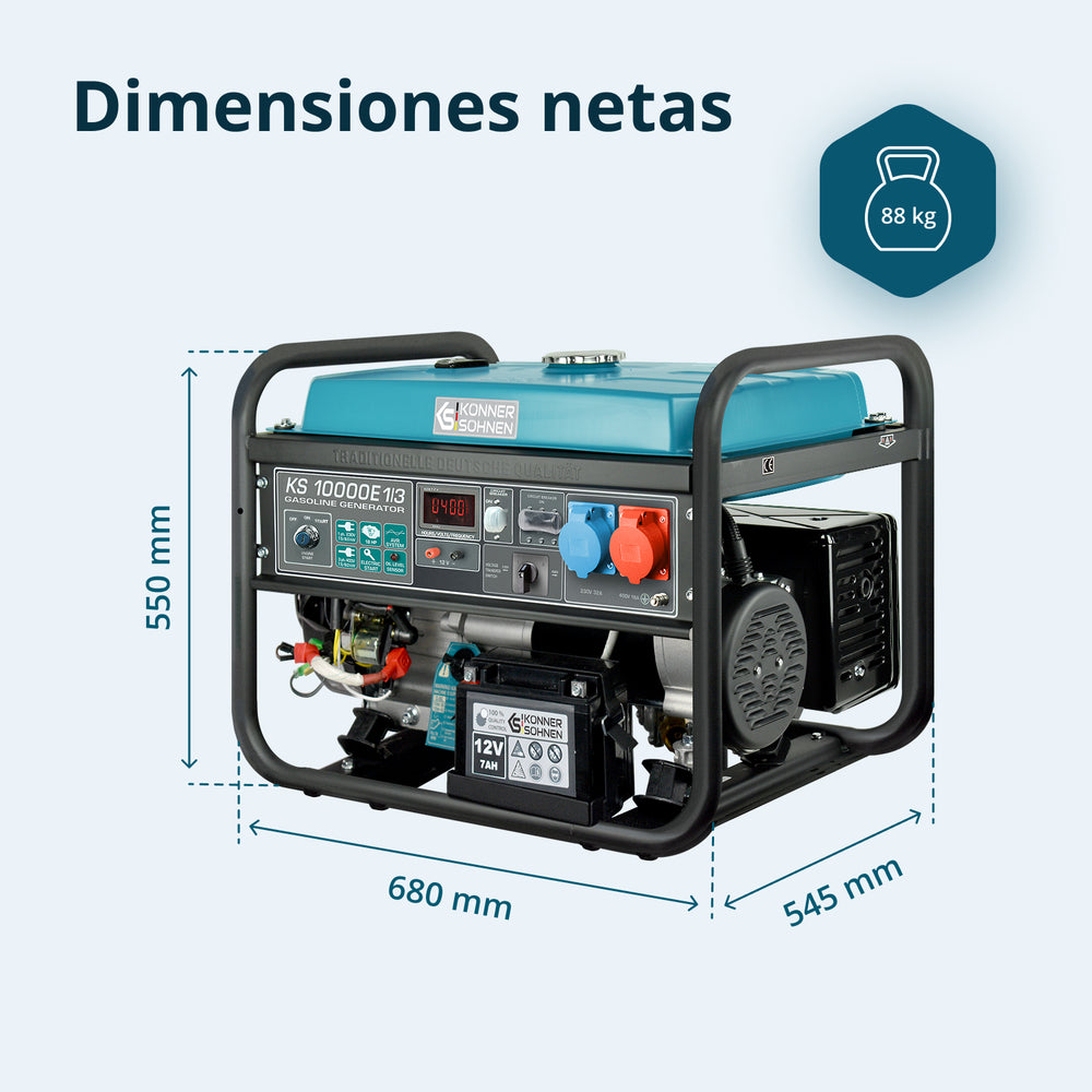 Benzingenerator "Könner & Söhnen" KS 10000E 1/3