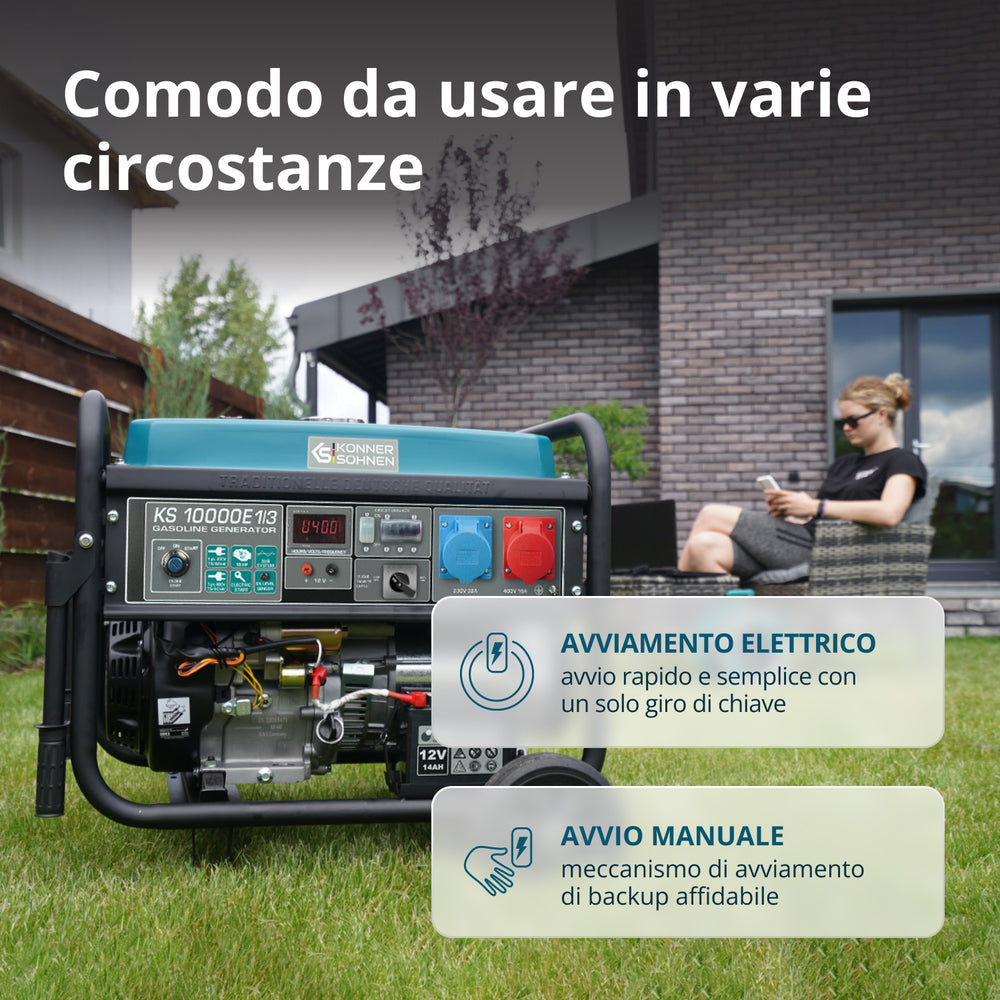 Generatore a benzina "Könner & Söhnen" KS 10000E 1/3