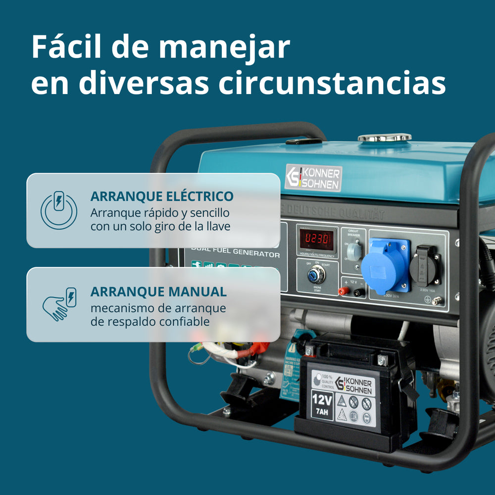 Generátor LPG/benzín "Könner & Söhnen" KS 10000E G
