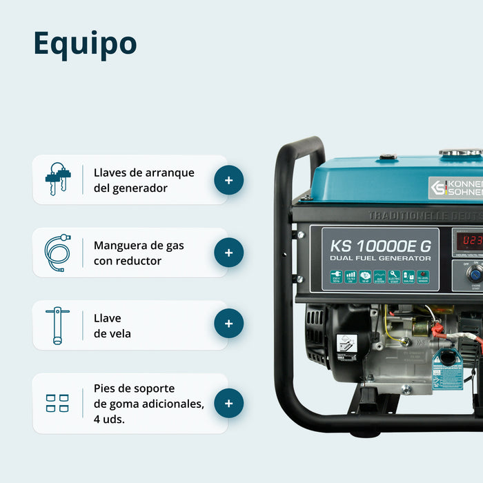 Generátor LPG/benzín "Könner & Söhnen" KS 10000E G