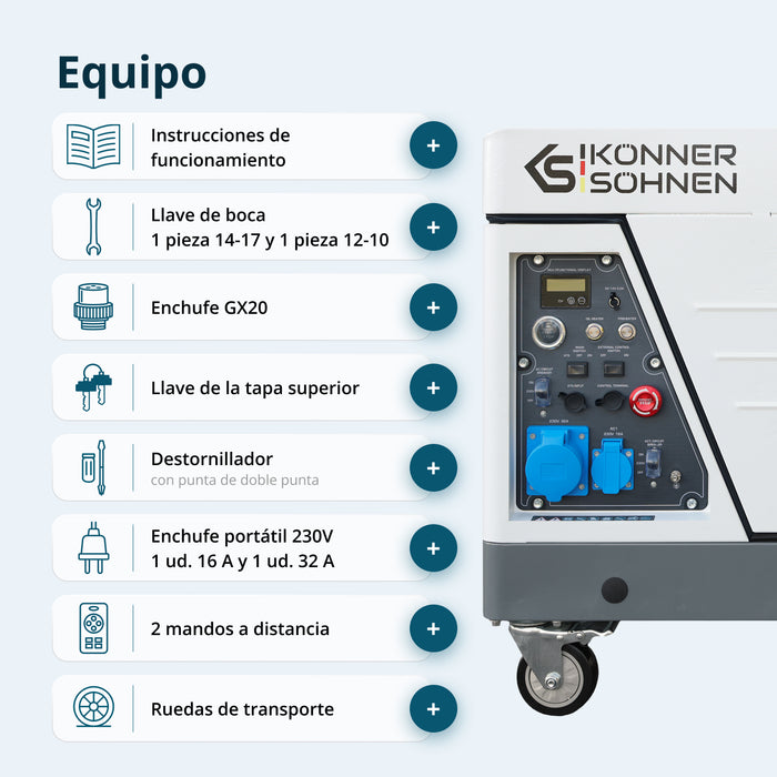Gerador Inversor a Diesel em Caixa Insonorizada KS 6500iDE S ATSR
