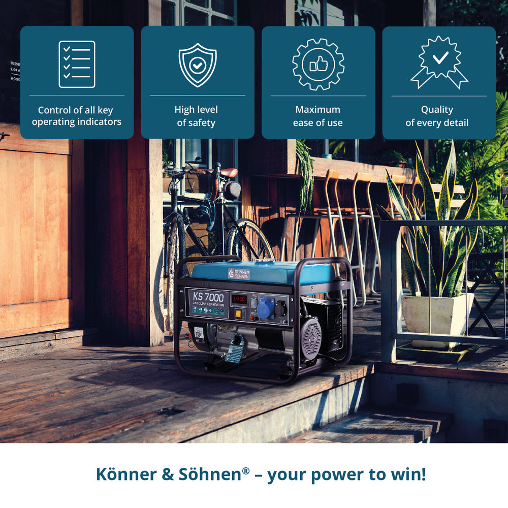 Gerador a gasolina "Könner & Söhnen" KS 7000