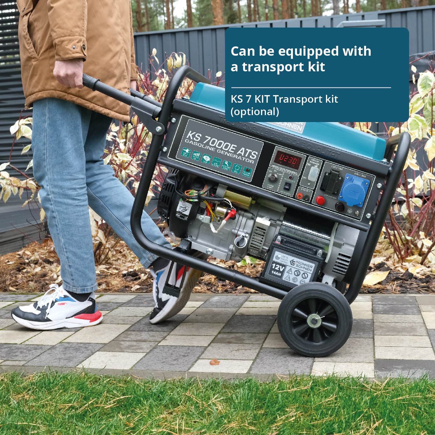 Benzinmotoros generátor „Könner & Söhnen” KS 7000E ATS