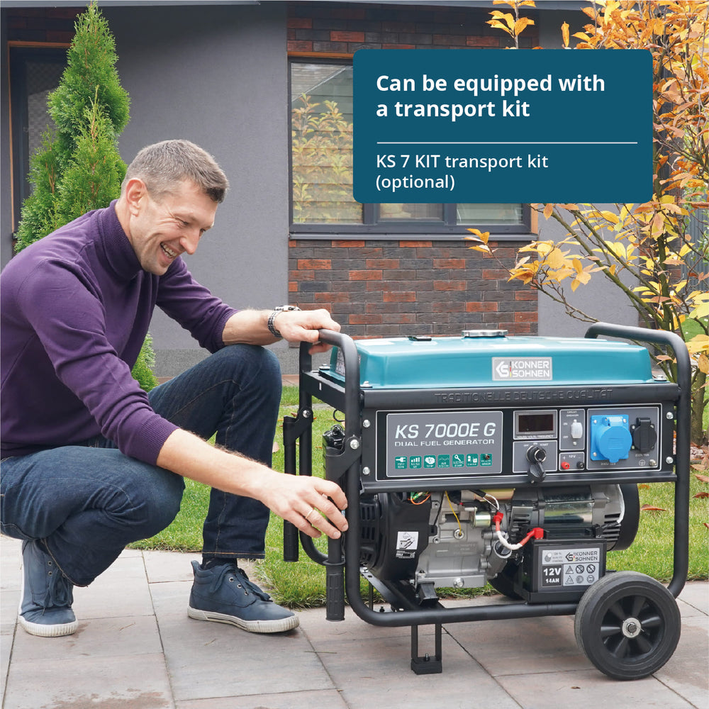 Gerador a GPL/Gasolina "Könner & Söhnen" KS 7000E G