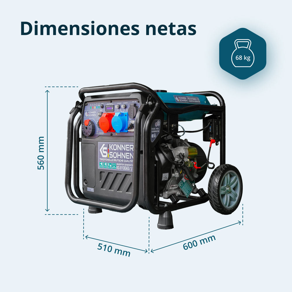 Generador Inverter KS 8100iEG 1/3