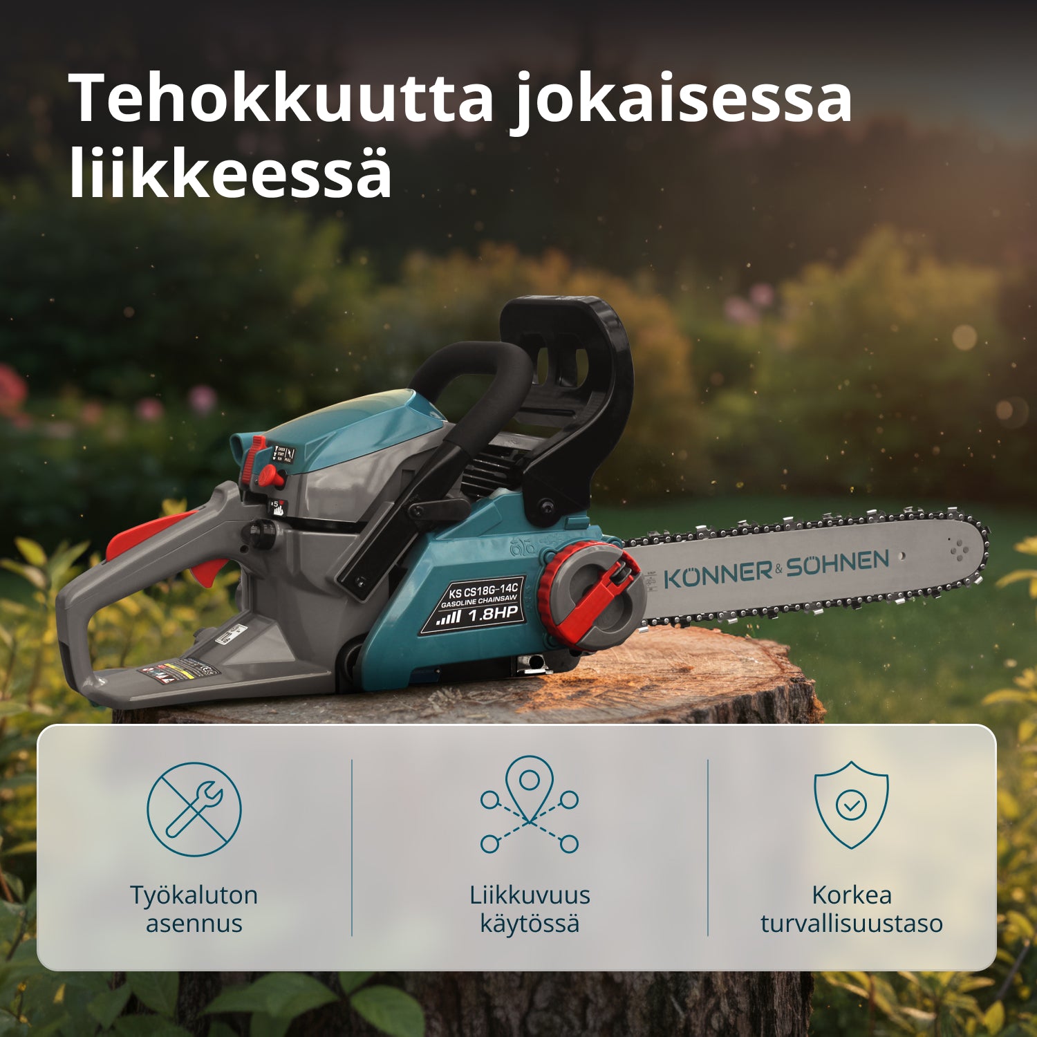 Bensiiniketjusaha KS CS18G-14C