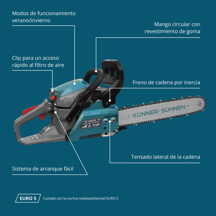 Benzínová motorová pila KS CS20G-16