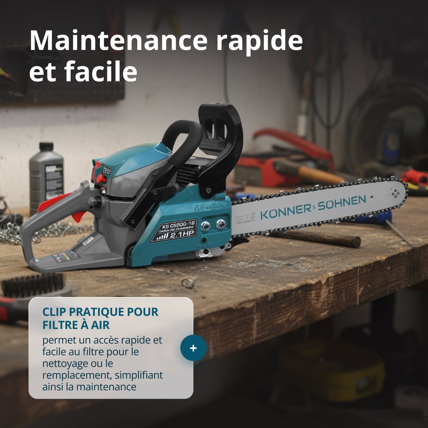 Tronçonneuse à essence KS CS20G-16