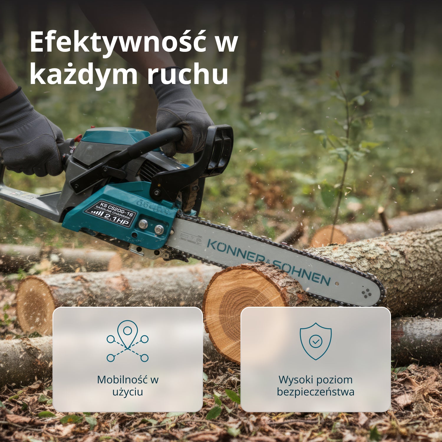 Motosierra a gasolina KS CS20G-16