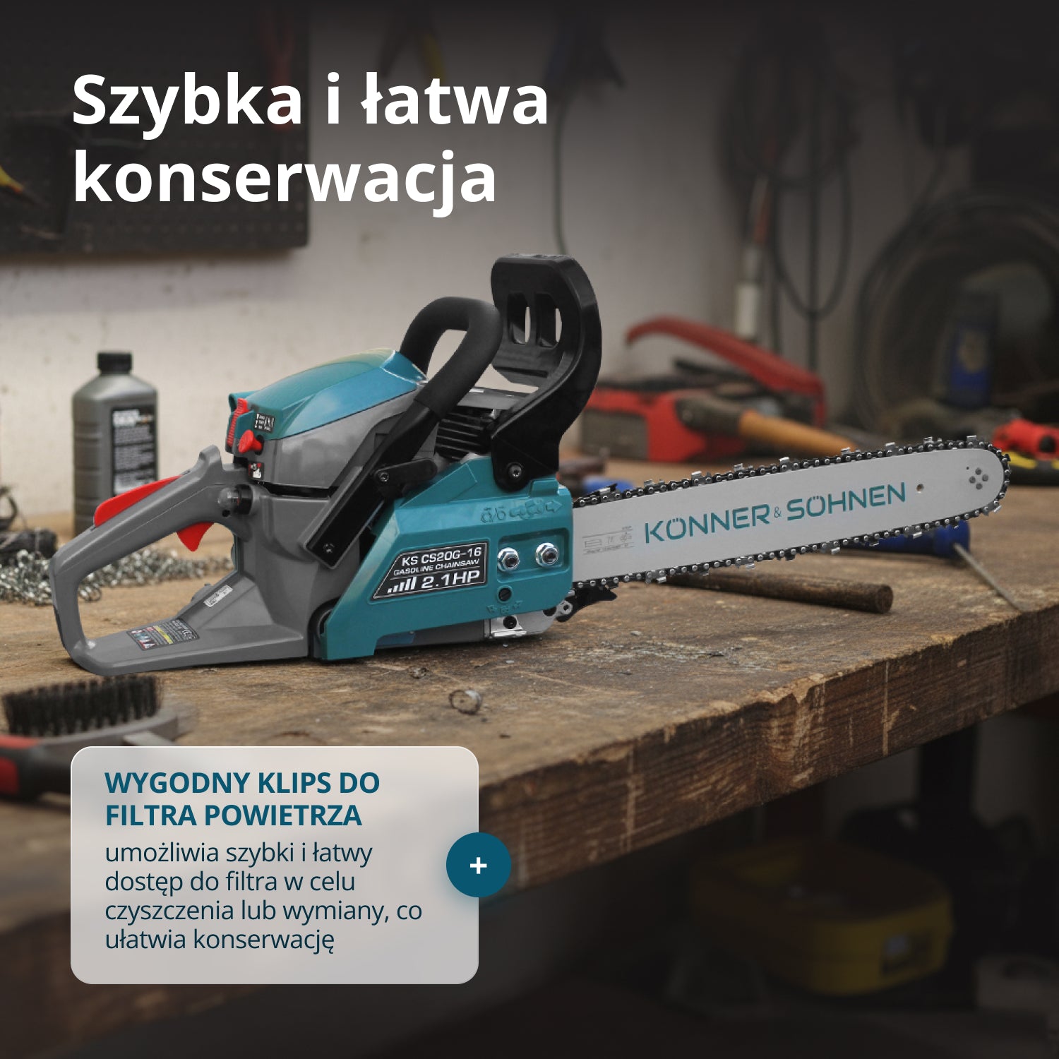 Motosierra a gasolina KS CS20G-16