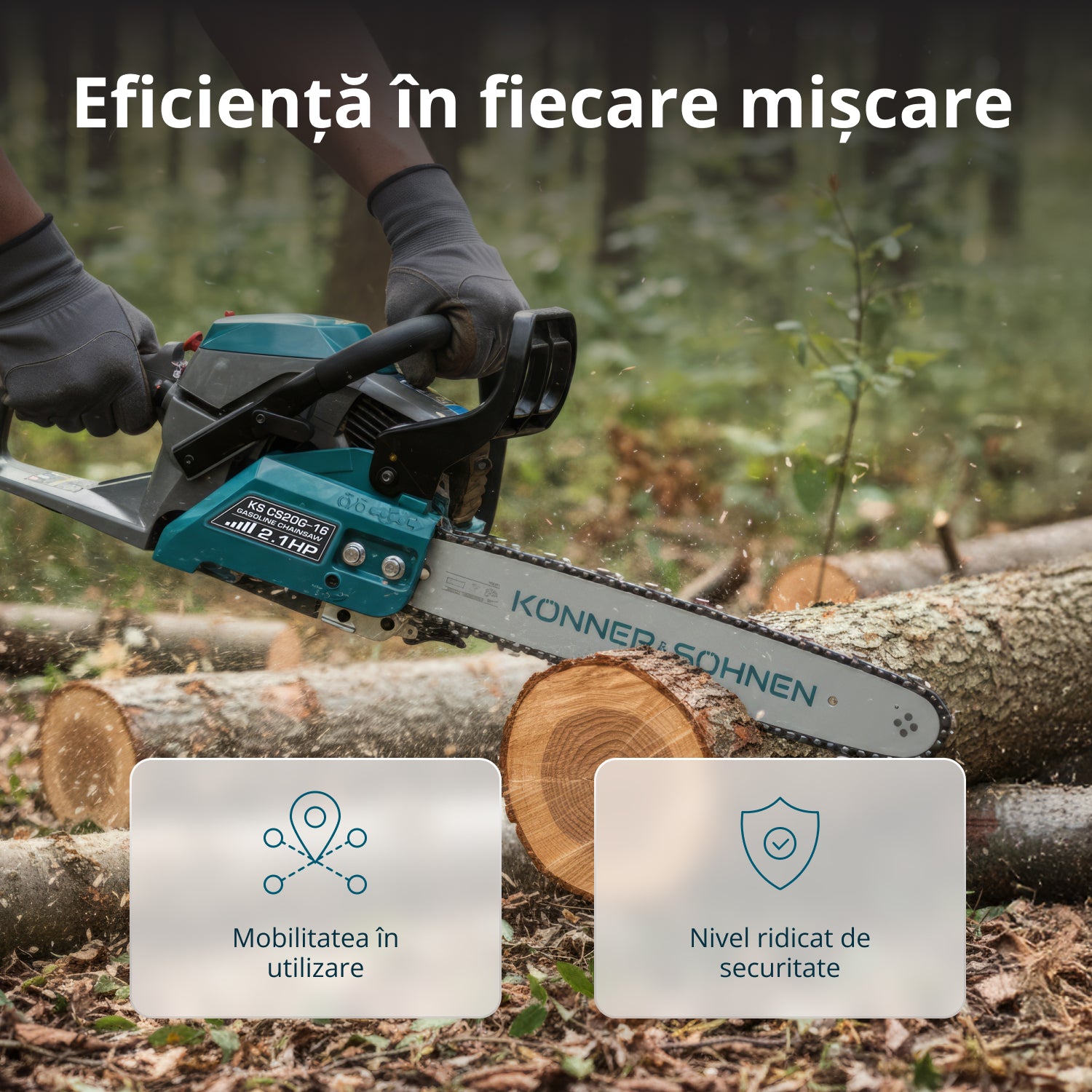 Motosierra a gasolina KS CS20G-16