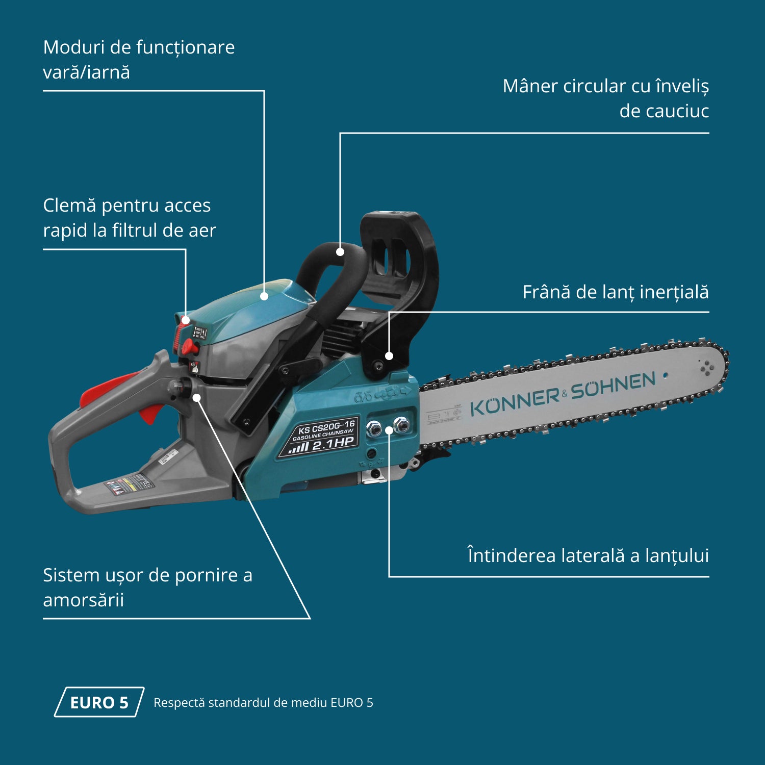 Motosierra a gasolina KS CS20G-16