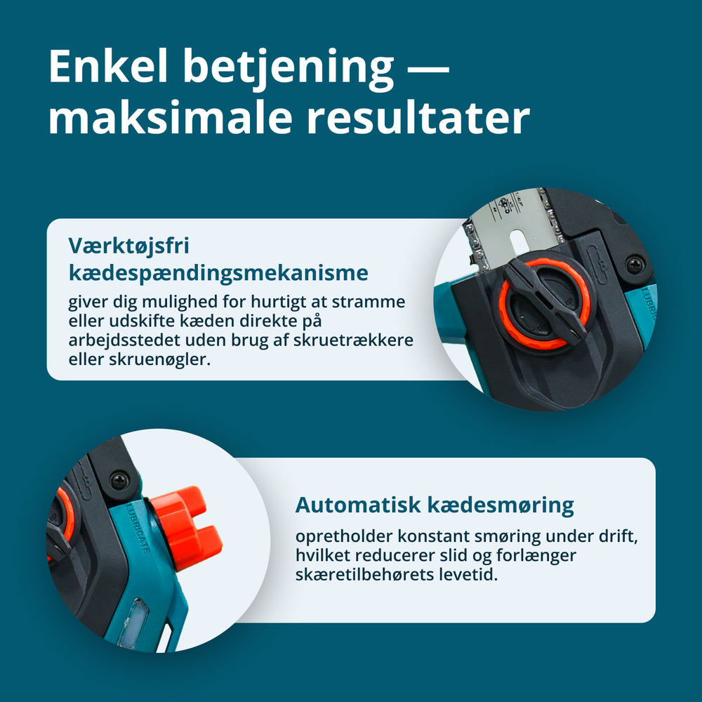 Ledningsfri Mini Kædesav KS MCS20V-8